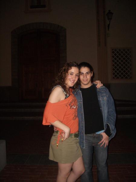 toni y yo con el capitan pia en la iglesia ���jaja